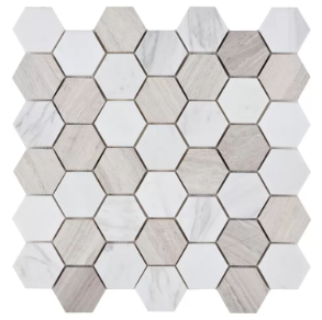 Hexagon Loft - marble tile